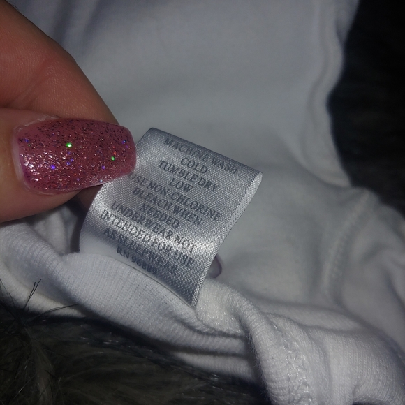 5/$20 • Peek A Boo • white onesie cotton NB newborn - Picture 4 of 6